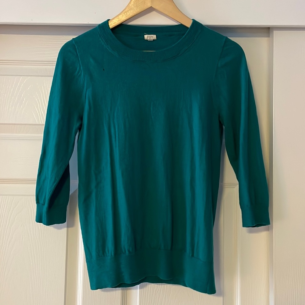 100% Merino Wool J. Crew 3/4 Sleeve Sweater | Size M